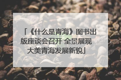 《什么是青海》图书出版座谈会召开 全景展现大美青海发展新貌