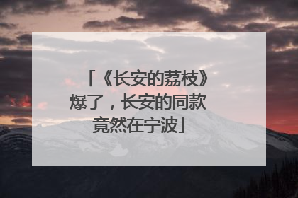 《长安的荔枝》爆了，长安的同款竟然在宁波