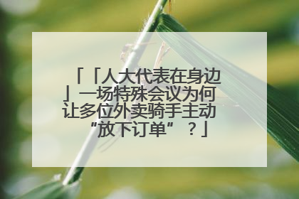 「人大代表在身边」一场特殊会议为何让多位外卖骑手主动“放下订单”？