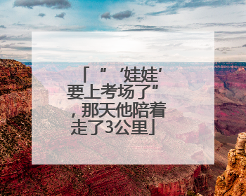 “‘娃娃’要上考场了”，那天他陪着走了3公里