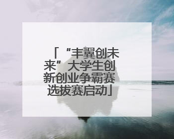 “丰翼创未来”大学生创新创业争霸赛选拔赛启动