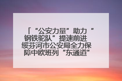 “公安力量”助力“钢铁驼队”提速前进 绥芬河市公安局全力保障中欧班列“东通道”绥芬河隧道贯通
