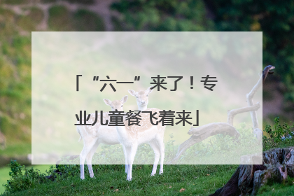 “六一”来了！专业儿童餐飞着来