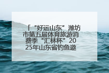 “好运山东”潍坊市第五届体育旅游消费季“汇林杯”2025年山东省钓鱼邀请赛成功举办