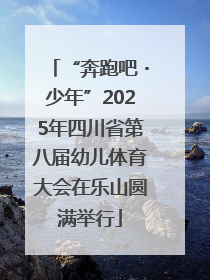 “奔跑吧・少年”2025年四川省第八届幼儿体育大会在乐山圆满举行