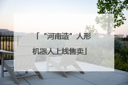 “河南造”人形机器人上线售卖