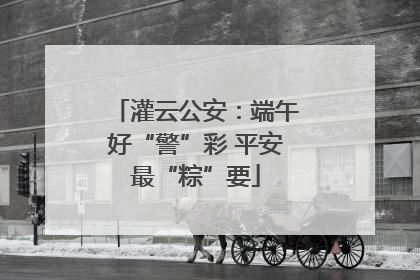 灌云公安：端午好“警”彩 平安最“粽”要