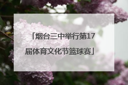 烟台三中举行第17届体育文化节篮球赛