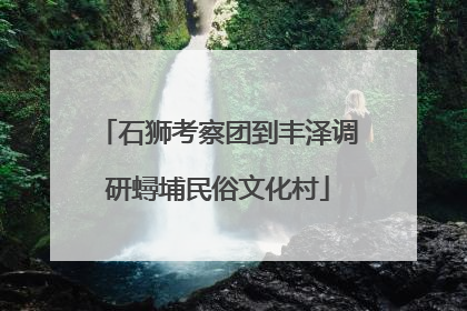 石狮考察团到丰泽调研蟳埔民俗文化村