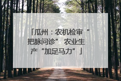 瓜州：农机检审“把脉问诊” 农业生产“加足马力”