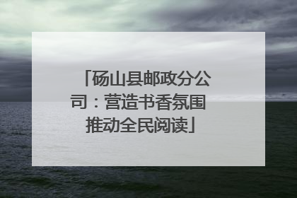 砀山县邮政分公司：营造书香氛围 推动全民阅读