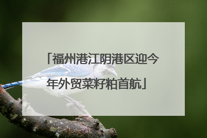 福州港江阴港区迎今年外贸菜籽粕首航