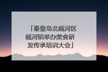 秦皇岛北戴河区戴河镇举办美食研发传承培训大会