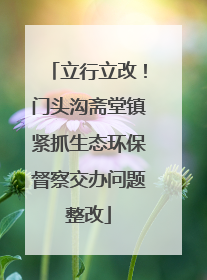 立行立改！门头沟斋堂镇紧抓生态环保督察交办问题整改
