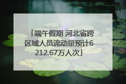 端午假期 河北省跨区域人员流动量预计6212.67万人次