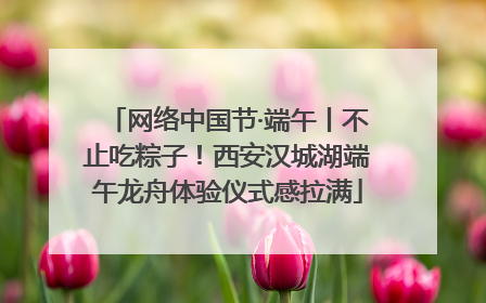 网络中国节·端午丨不止吃粽子！西安汉城湖端午龙舟体验仪式感拉满