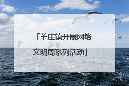 羊庄镇开展网络文明周系列活动