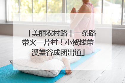 美丽农村路｜一条路带火一片村！小贺线带溪望谷成团出道