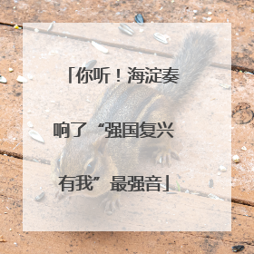 你听！海淀奏响了“强国复兴有我”最强音