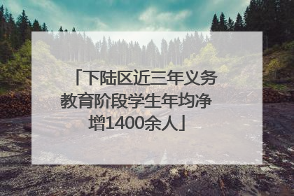下陆区近三年义务教育阶段学生年均净增1400余人