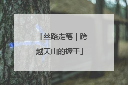 丝路走笔｜跨越天山的握手