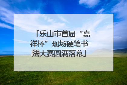 乐山市首届“嘉祥杯”现场硬笔书法大赛圆满落幕