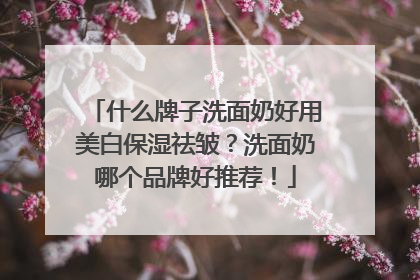 什么牌子洗面奶好用美白保湿祛皱？洗面奶哪个品牌好推荐！