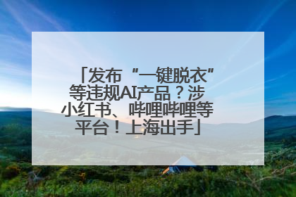发布“一键脱衣”等违规AI产品？涉小红书、哔哩哔哩等平台！上海出手