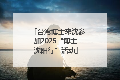台湾博士来沈参加2025“博士沈阳行”活动