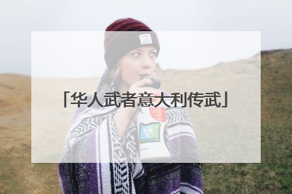 华人武者意大利传武