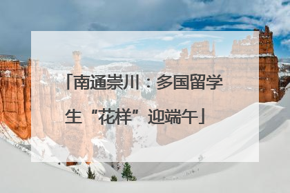 南通崇川：多国留学生“花样”迎端午