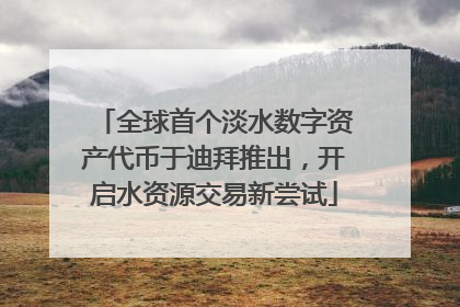 全球首个淡水数字资产代币于迪拜推出，开启水资源交易新尝试