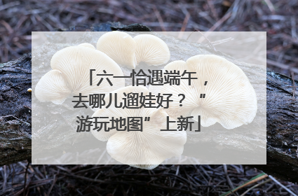 六一恰遇端午，去哪儿遛娃好？“游玩地图”上新