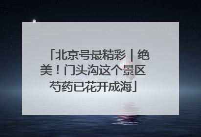 北京号最精彩｜绝美！门头沟这个景区芍药已花开成海