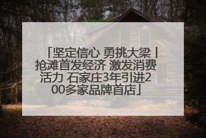 坚定信心 勇挑大梁丨抢滩首发经济 激发消费活力 石家庄3年引进200多家品牌首店