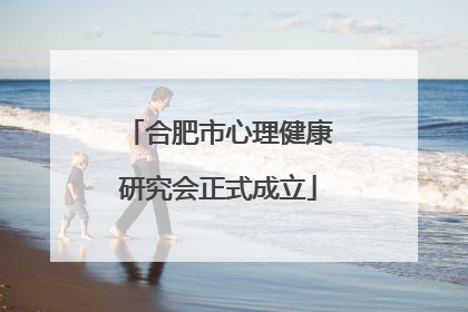 合肥市心理健康研究会正式成立