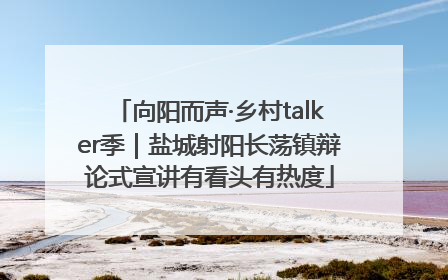 向阳而声·乡村talker季｜盐城射阳长荡镇辩论式宣讲有看头有热度