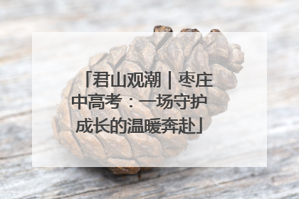 君山观潮｜枣庄中高考：一场守护成长的温暖奔赴