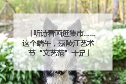 听诗看画逛集市……这个端午，嘉陵江艺术节“文艺范”十足