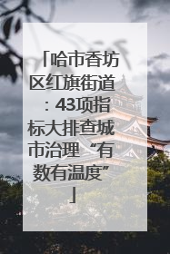 哈市香坊区红旗街道：43项指标大排查城市治理“有数有温度”