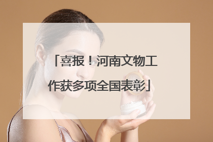 喜报！河南文物工作获多项全国表彰