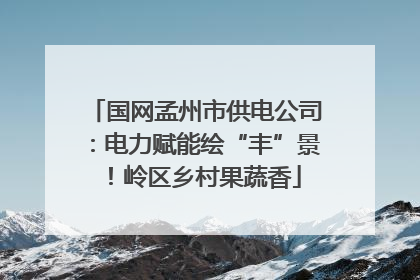 国网孟州市供电公司：电力赋能绘“丰”景！岭区乡村果蔬香