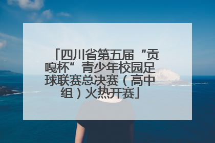 四川省第五届“贡嘎杯”青少年校园足球联赛总决赛（高中组）火热开赛