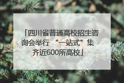 四川省普通高校招生咨询会举行 “一站式”集齐近600所高校