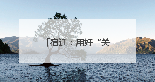 宿迁：用好“关键一招” 释放高质量发展新活力