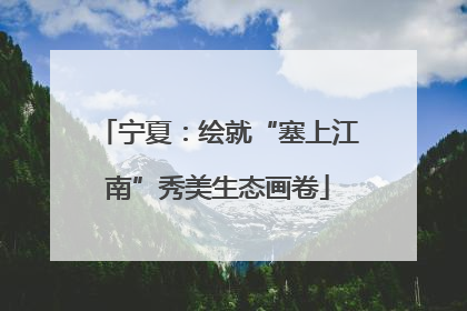 宁夏：绘就“塞上江南”秀美生态画卷