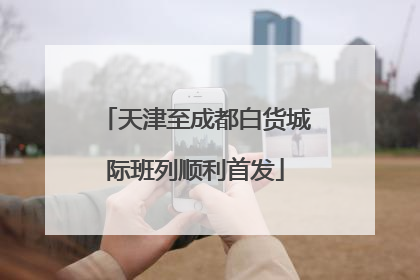 天津至成都白货城际班列顺利首发