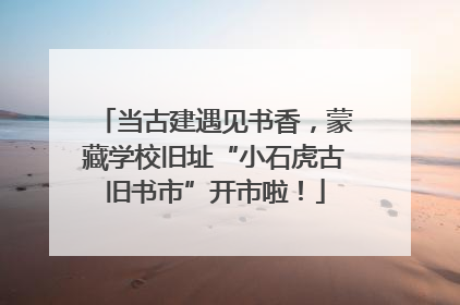 当古建遇见书香，蒙藏学校旧址“小石虎古旧书市”开市啦！