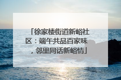 徐家楼街道新峪社区：端午共品百家味，邻里同话新峪情
