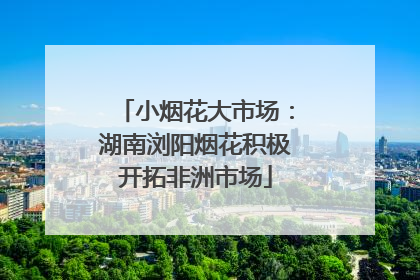 小烟花大市场：湖南浏阳烟花积极开拓非洲市场